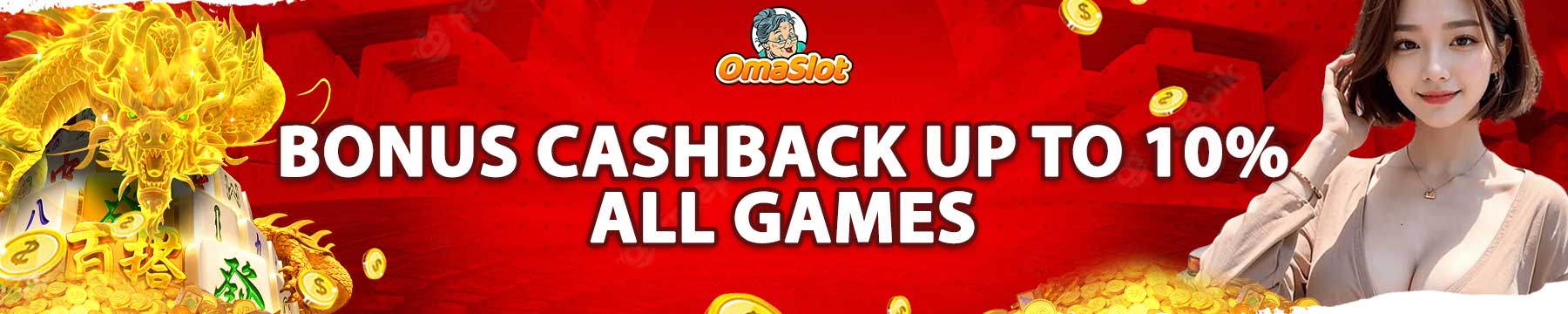 Bonus Cashback Mingguan s/d 10% Omaslot